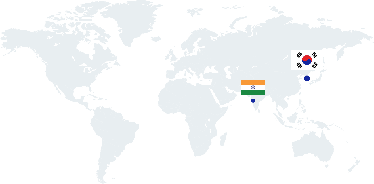 세계지도 인도 국기 이미지